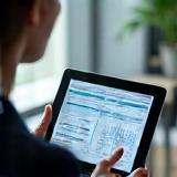 Klant bekijkt digitale pensioenplanner.